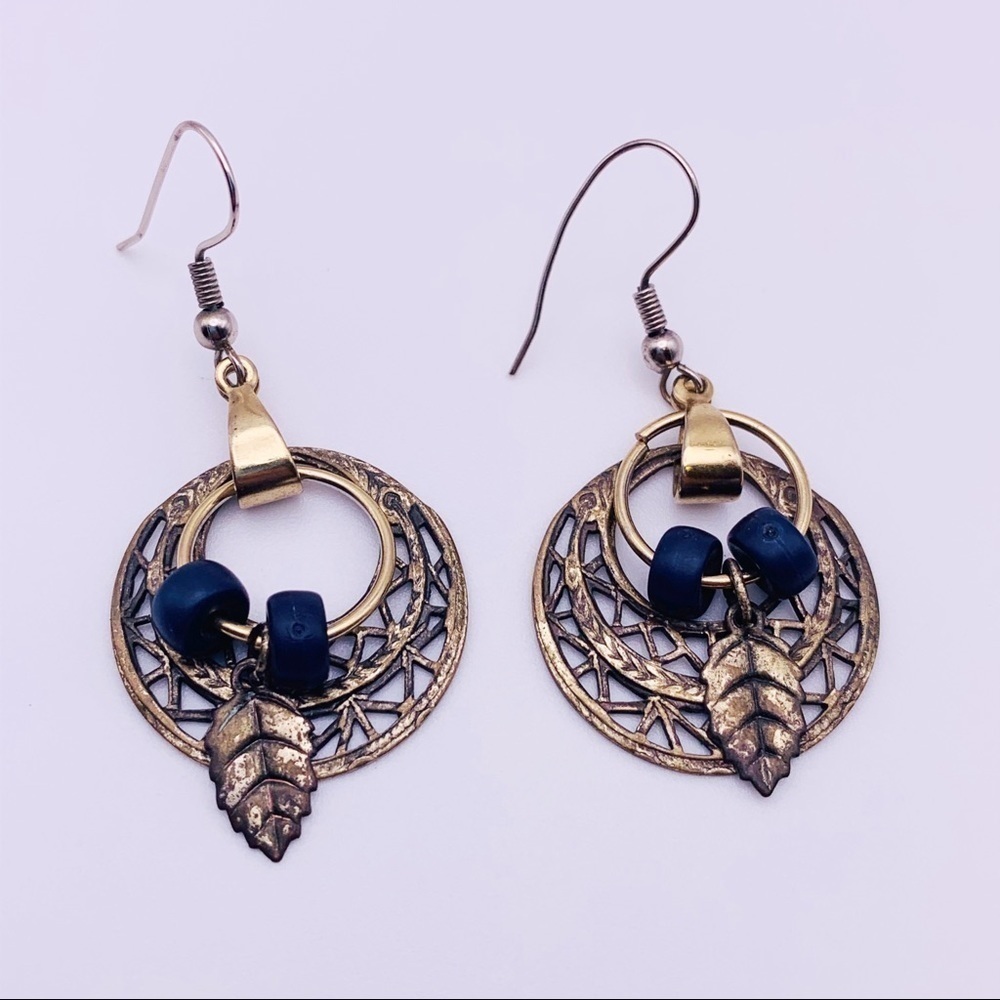 Dreamcatcher Silver Toned Dangle Earrings